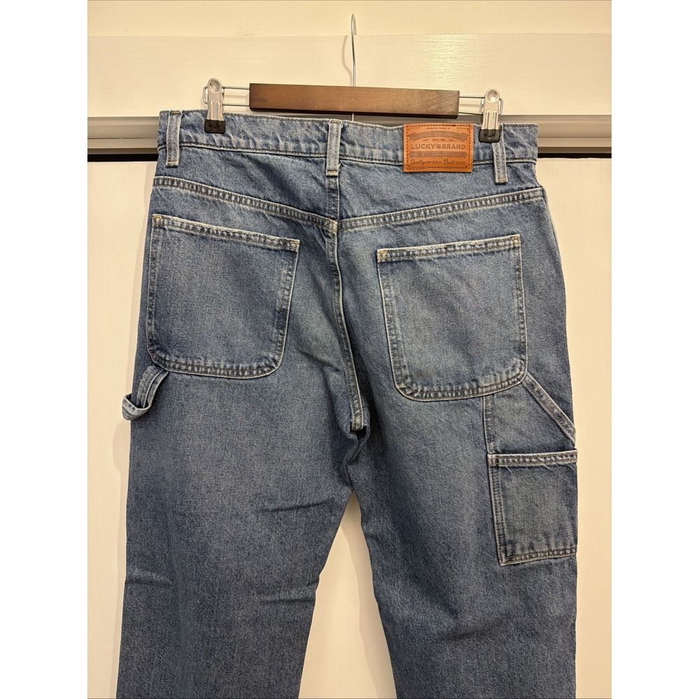 Lucky Brand Denim CARPENTER Jeans Men's 32x32 Wide Leg Relaxed Straight, HEAVY - Picture 7 of 14